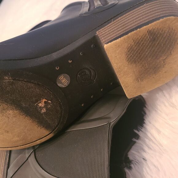 Lucky Brand Womens Lp-Bunita Black Rainboots Size 11M Rain Boots Rubber - Picture 3 of 10